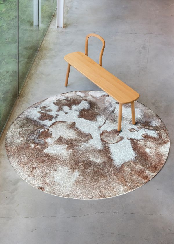 Spray Leaf  copperluxury print carpet Workingbert T&M