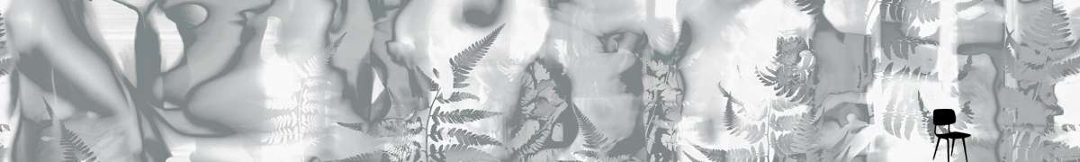 Wall Curtain Ferns grey
