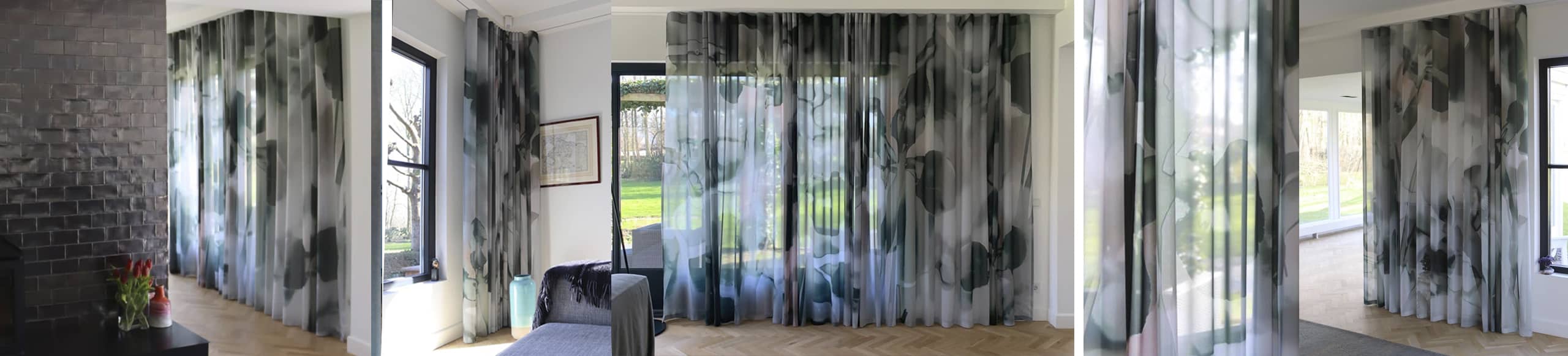 Living, Wall Curtain Dark Iris